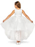 Girls Lace Applique High Low Bridesmaid Dress 2-12 - SophiasStyle.com